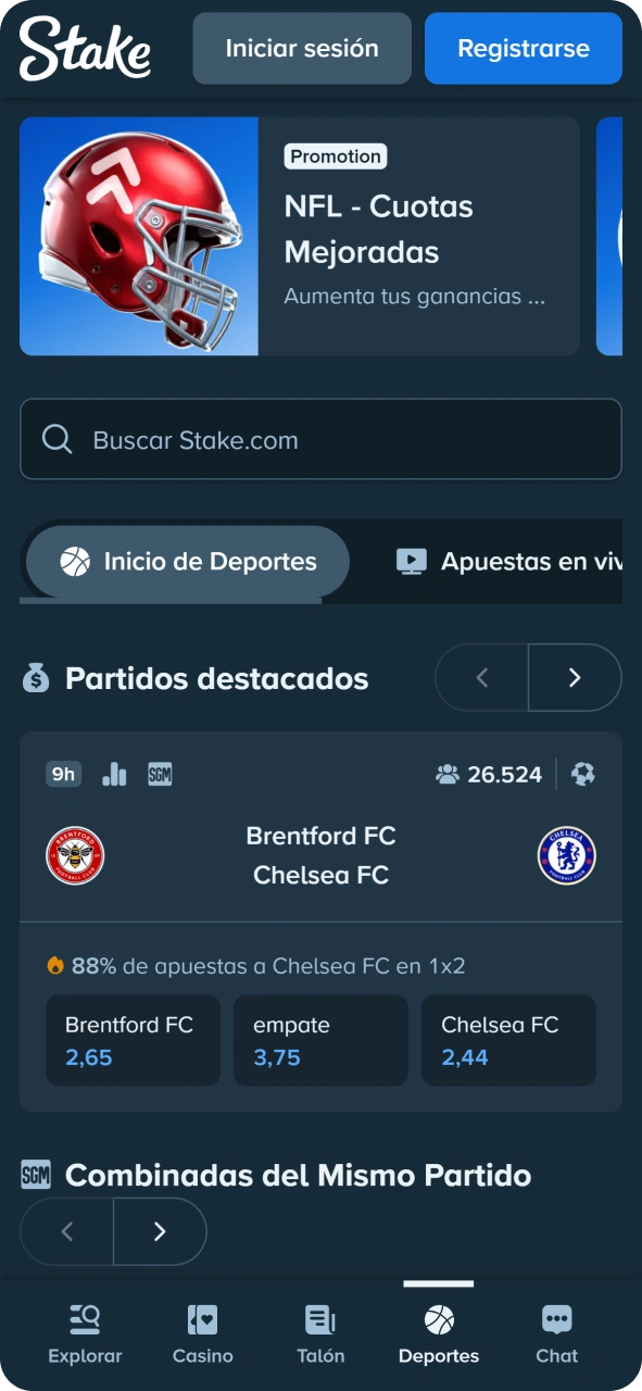 Sigue los grandes torneos deportivos con la aplicación de Stake.