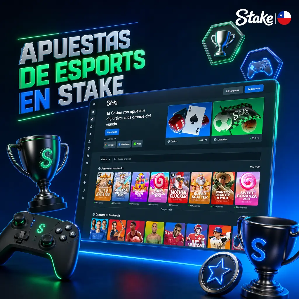 Apuestas de esports en Stake: cuotas para CS2, League of Legends, Dota 2, Valorant, Rainbow Six, Overwatch 2 y más.