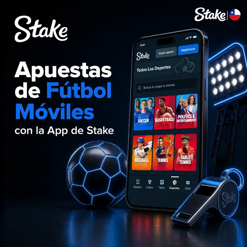 App de Stake para apostar en fútbol desde el celular: descarga, instalación, inicio de sesión y depósito de fondos fácil.