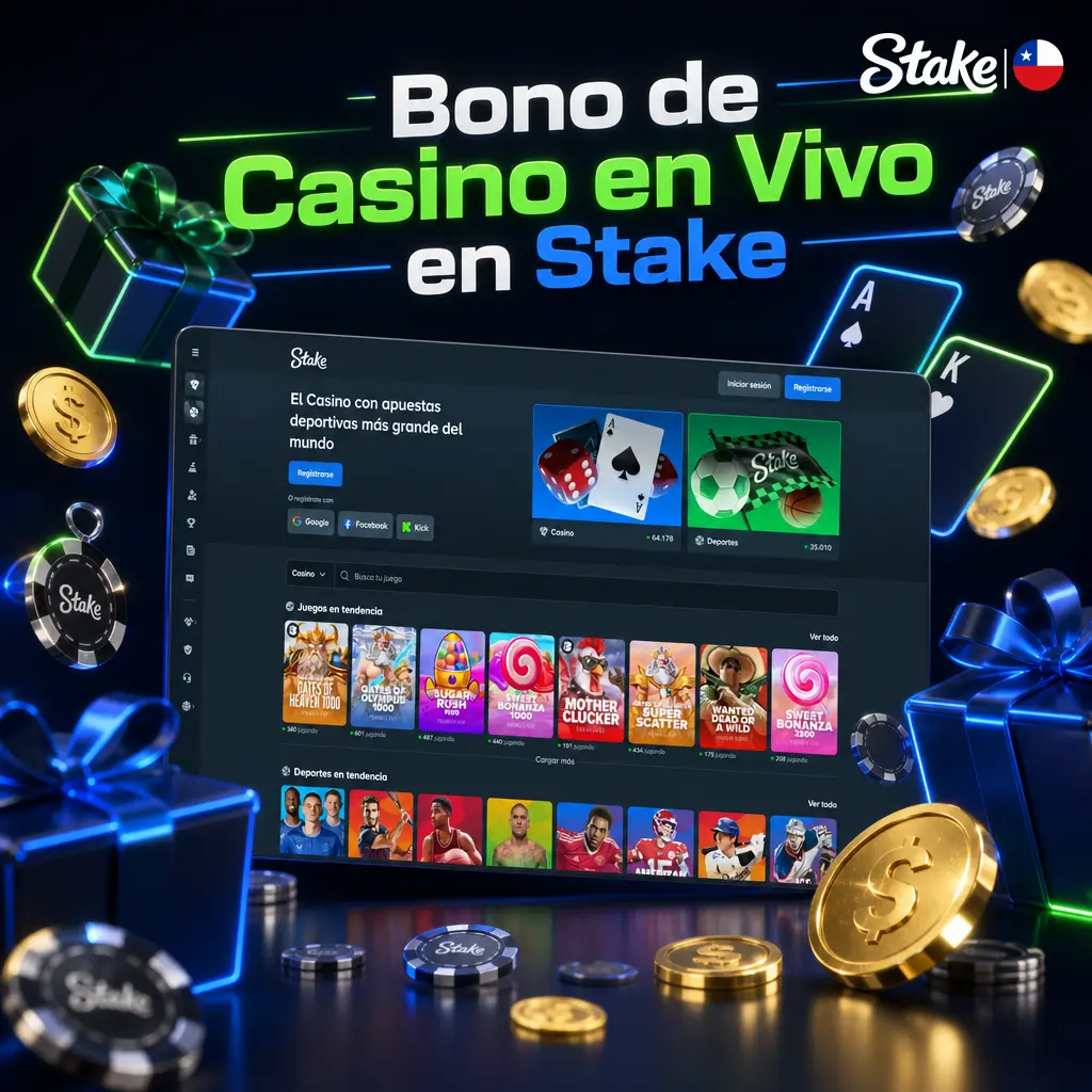 Bono de casino en vivo en Stake: Stake Race semanal de USD 75.000 y rakeback VIP de hasta 15% sin depósito mínimo