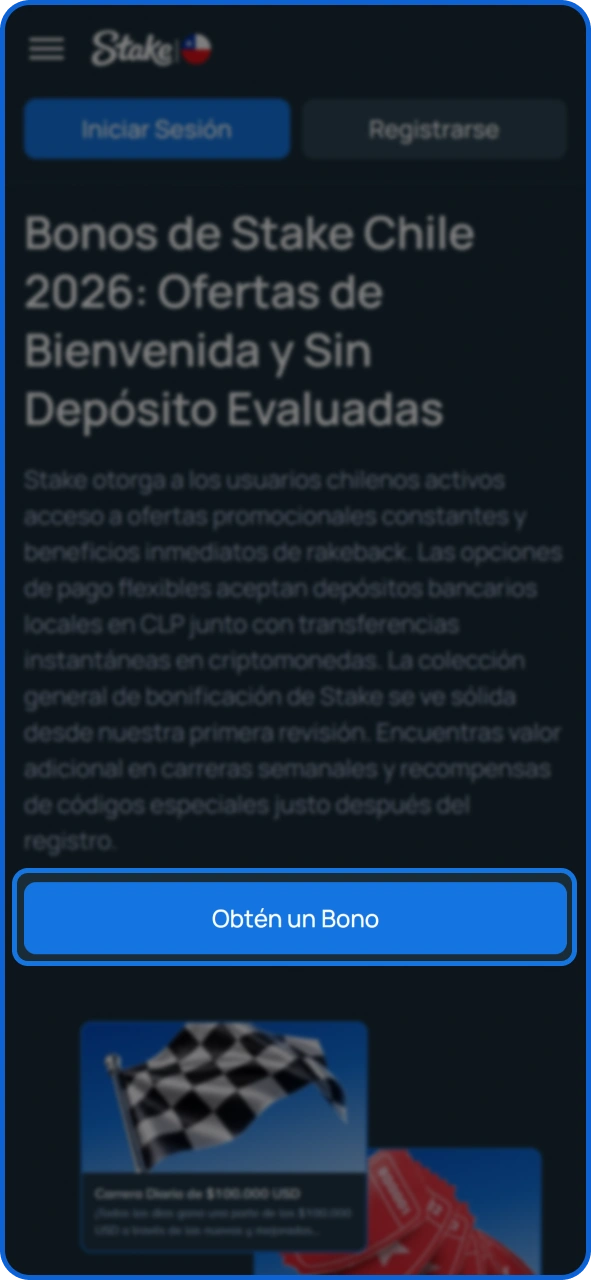 Visita Stake para obtener bonos a través de nuestro enlace.