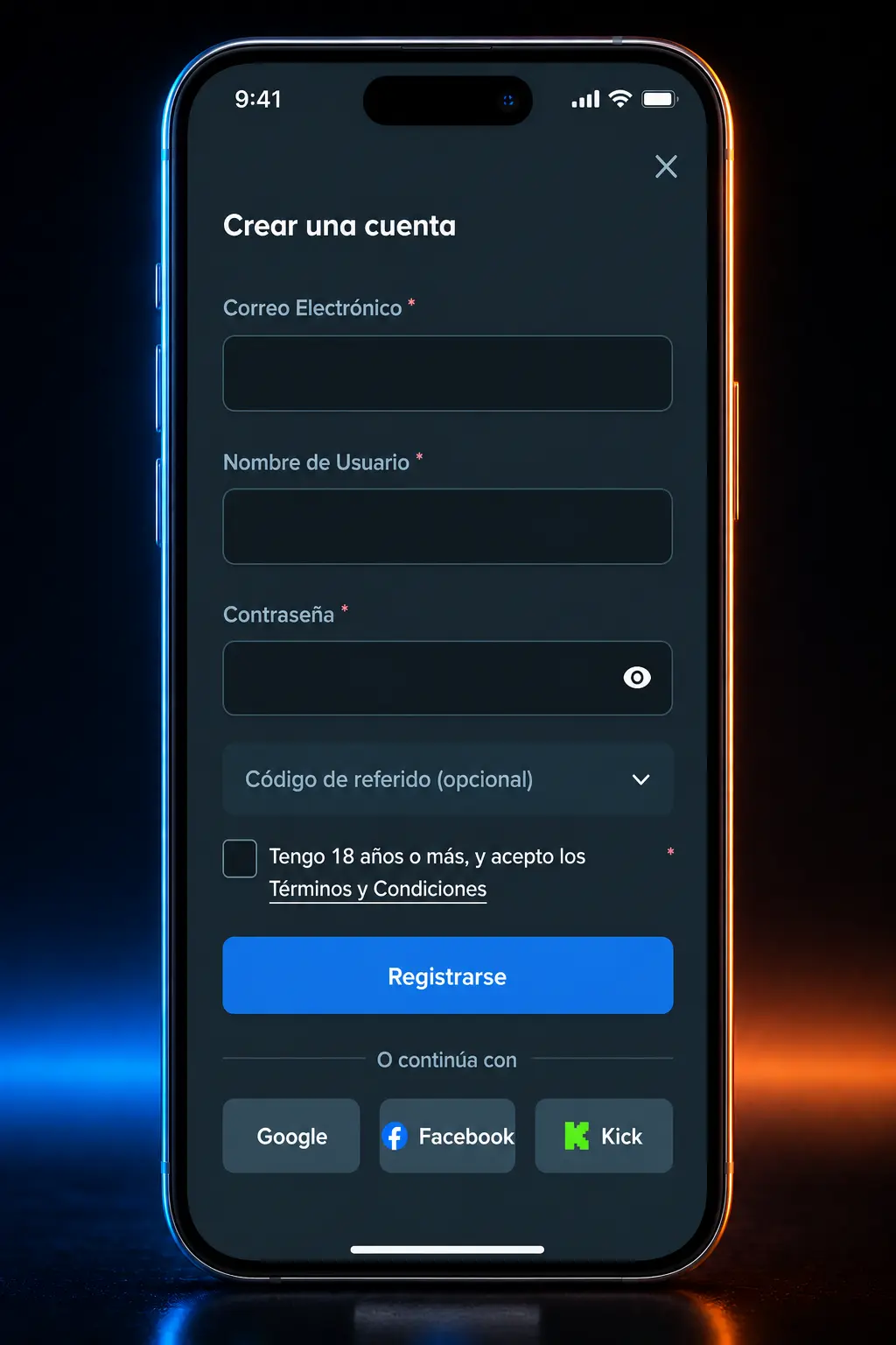 Guía en 4 pasos para apostar en hockey sobre hielo en Stake: registro, depósito, selección de liga y mercado de apuestas.