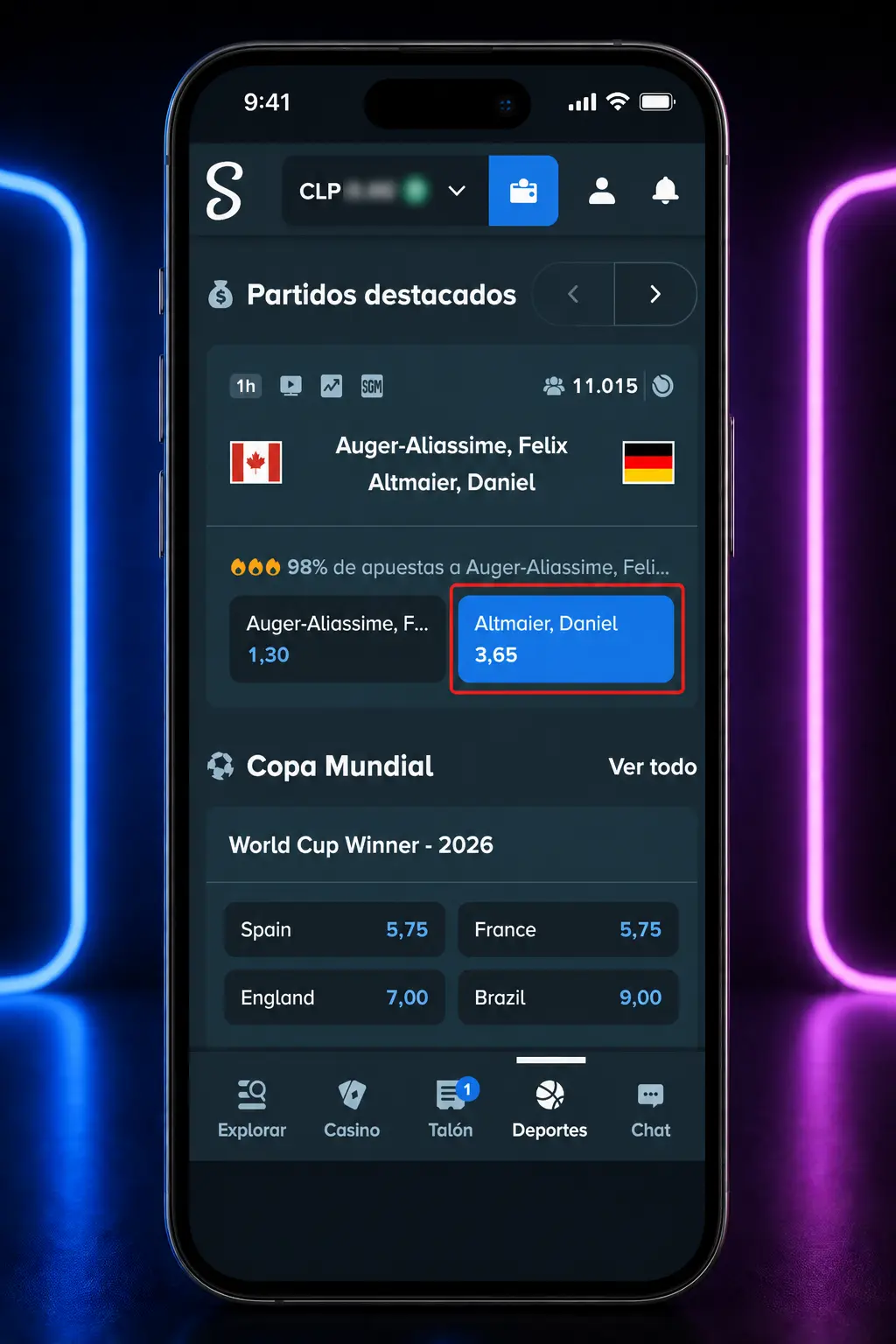 Guía en 4 pasos para apostar en rugby en Stake: registro, depósito, elegir torneo y mercado de apuestas.
