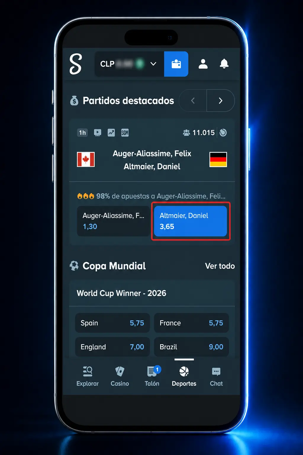 Guía de 4 pasos para apostar en tenis de mesa en Stake: registro, depósito, selección de mercado y confirmación de cuota.