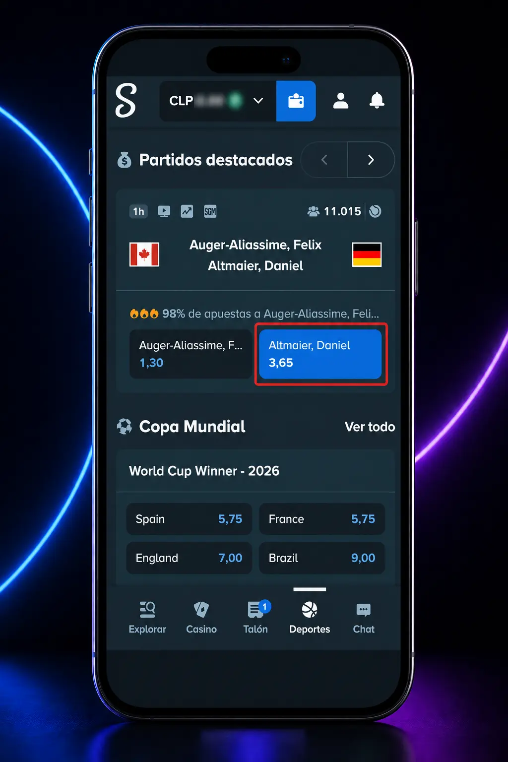 Guía en 5 pasos para registrarte y apostar en eSports en Stake desde tu celular