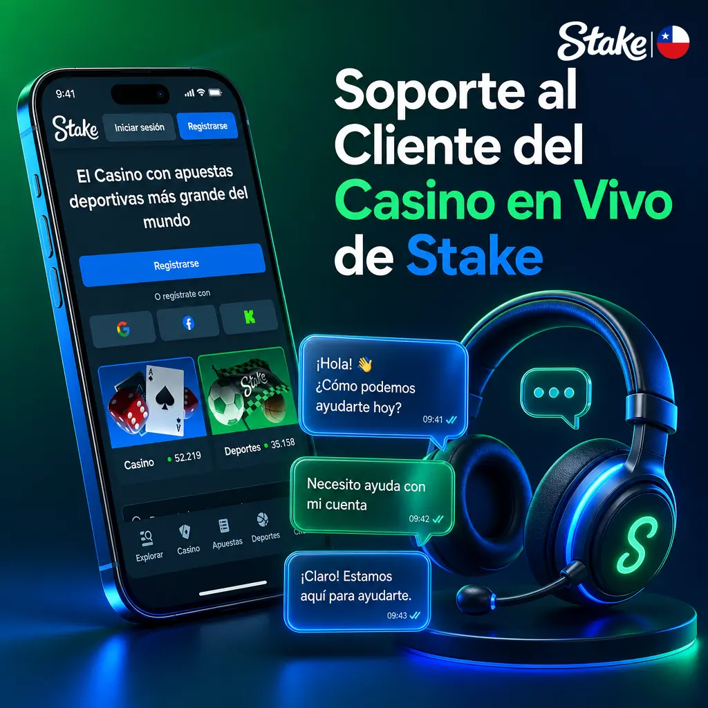 Soporte al cliente del casino en vivo de Stake: chat 24/7, correo, centro de ayuda y redes sociales en Chile