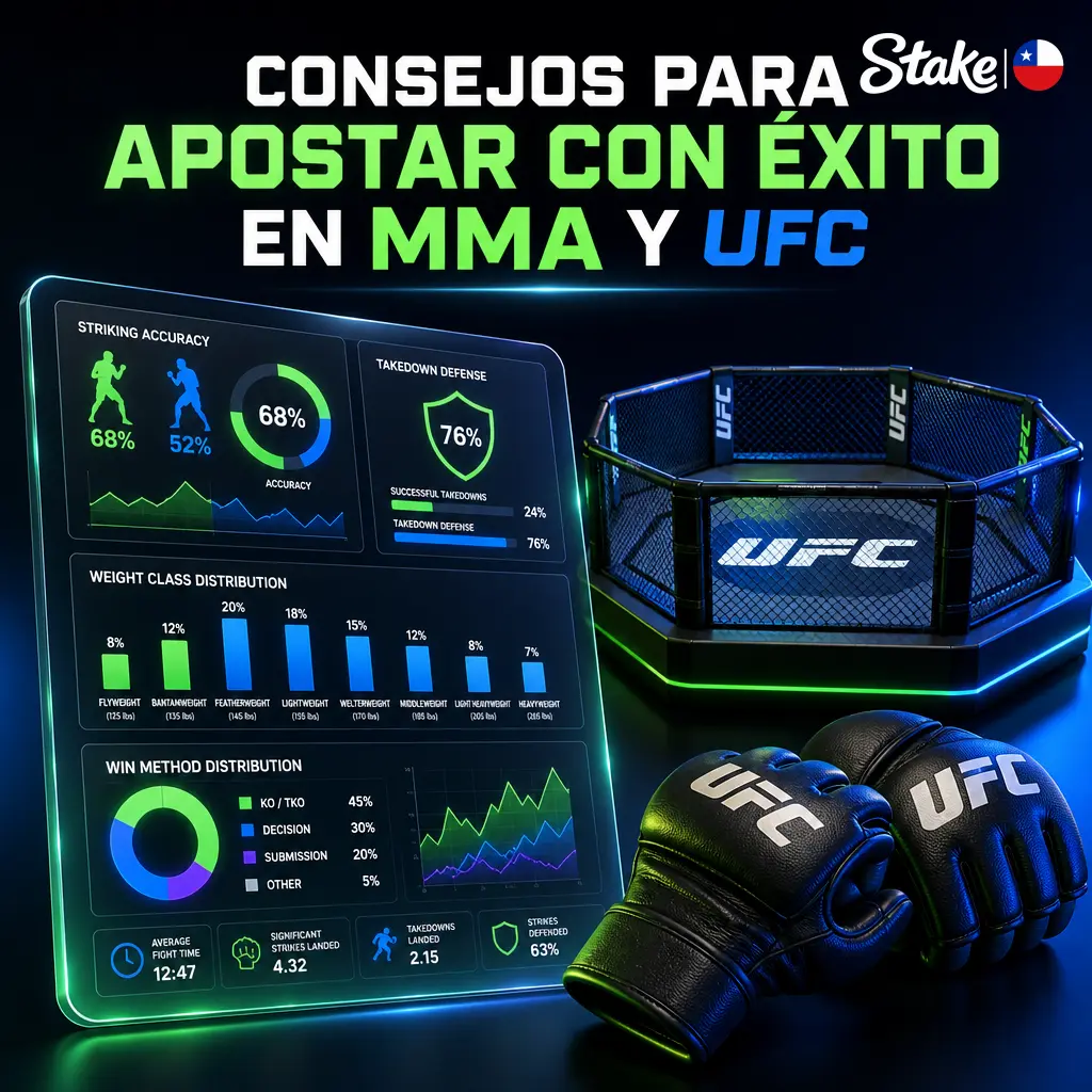 Consejos clave para apostar en MMA y UFC: analiza estilo de pelea, campamento, alcance, cardio y gestión de banca.