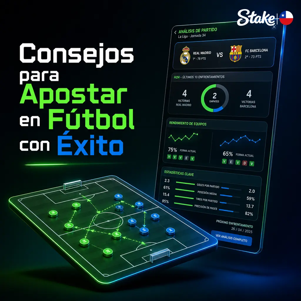 Consejos para apostar en fútbol: analiza forma del equipo, cuotas, bankroll y estadísticas en vivo para mejorar tus resultados.