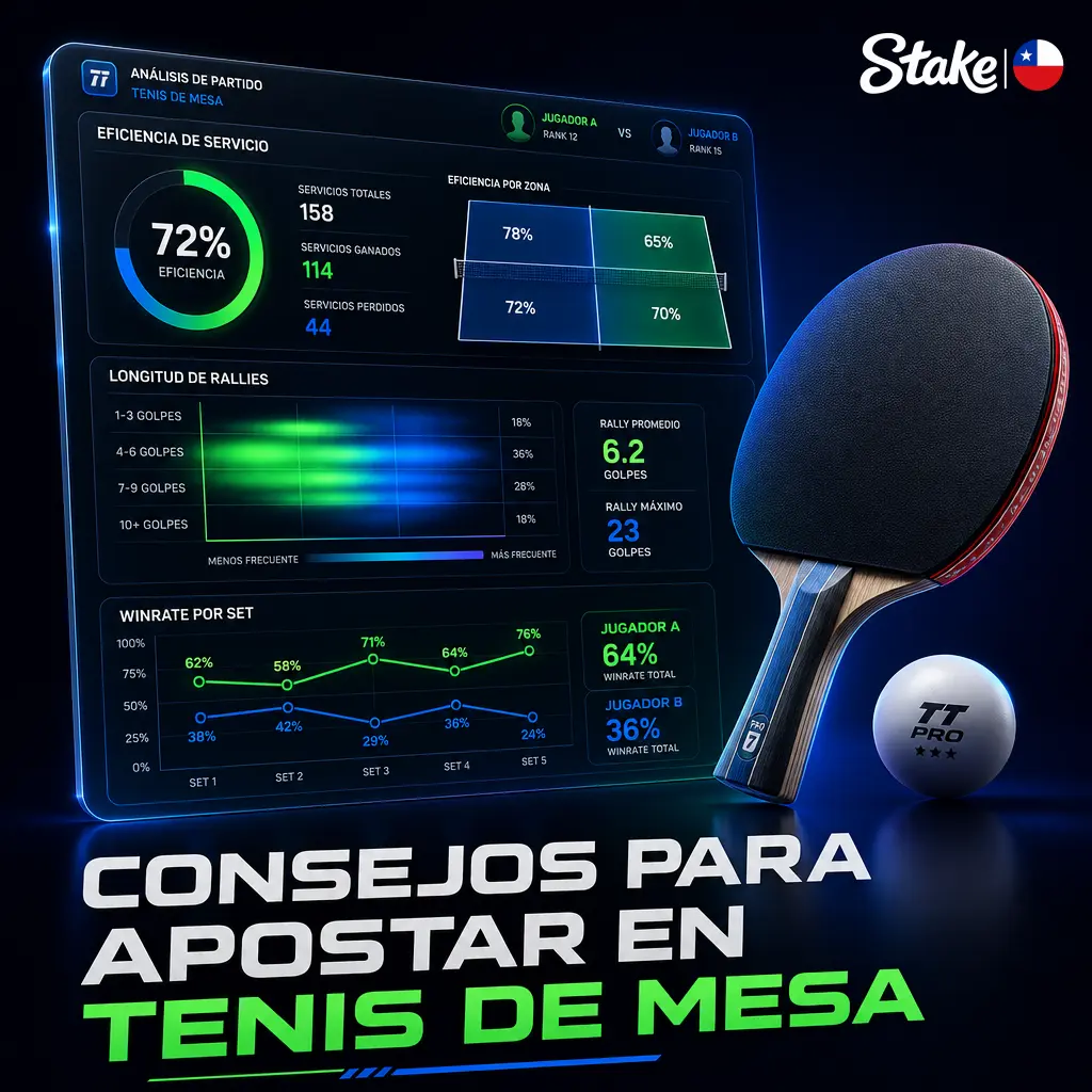 Consejos para apostar en tenis de mesa: agarre, saque, historial, fatiga, errores y gestión de bankroll para decisiones informadas.