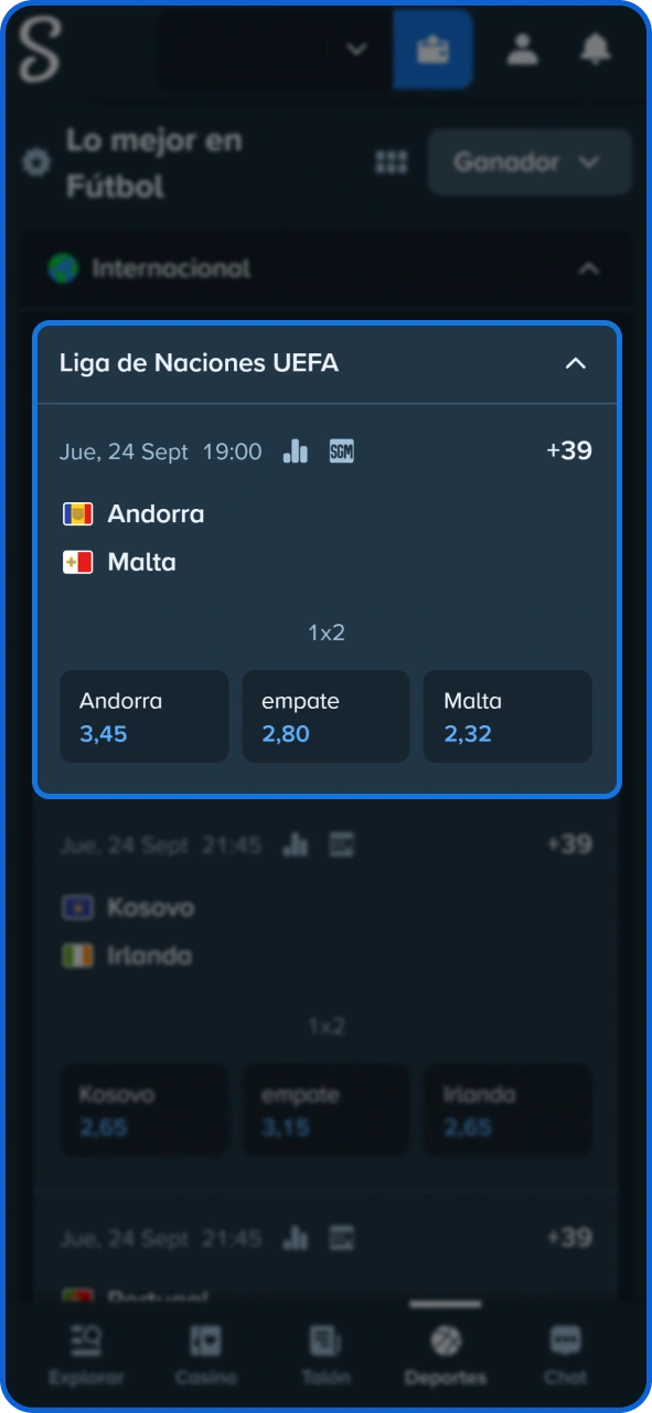 Juega o apuesta en deportes para subir de nivel en el club VIP de Stake.